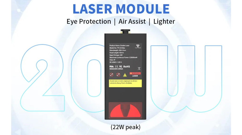 Grabadora/cortadora  Láser Two Trees Tts-20 Pro Max 60x60 Cm