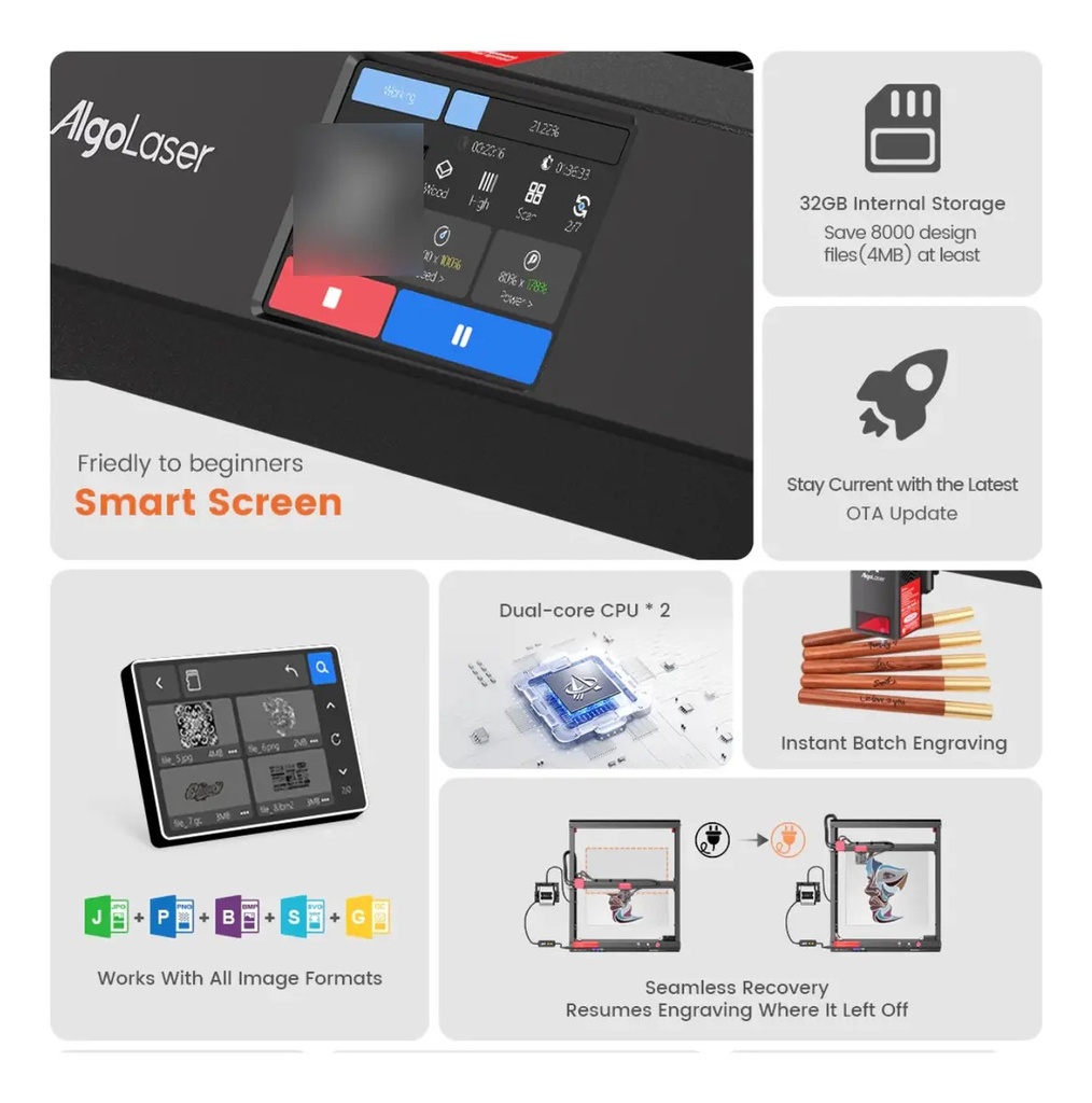 Algo Laser Alfa Mk2 22w - Sistema Operativo Incluido