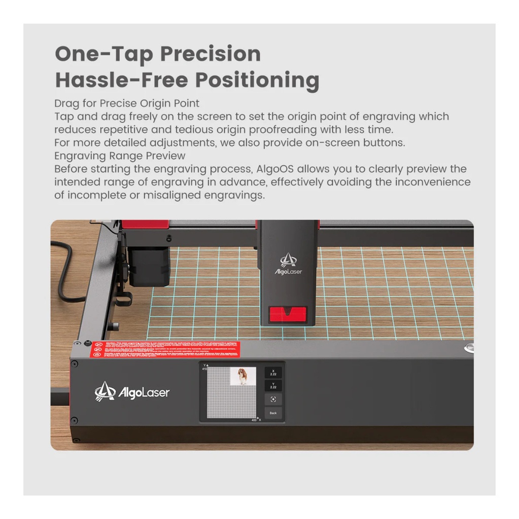 Algolaser Alfa Mk2 22w  Panel 40x40cm Rotativo Two Trees Tr3