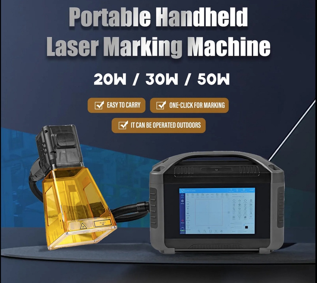 Grabadora Laser De Fibra De Mano 30w - V1 Mark F1 - Handheld