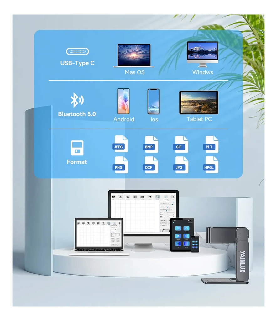 Laser Grabado Y Corte Portátil Plegable Wainlux Z3