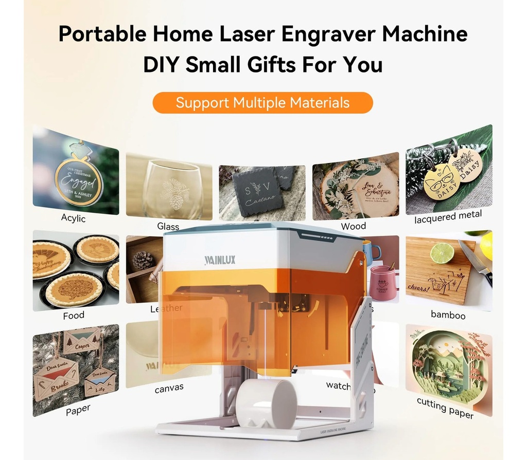 Maquina Laser Grabado Portatil Wainlux K10 5w