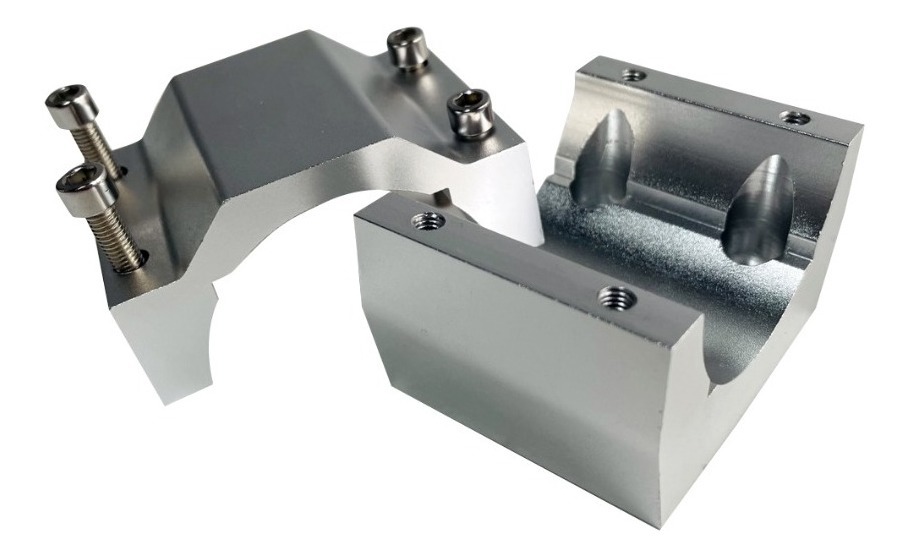 Abrazadera Husillo 52mm Y Laser 2 En 1 De Aluminio