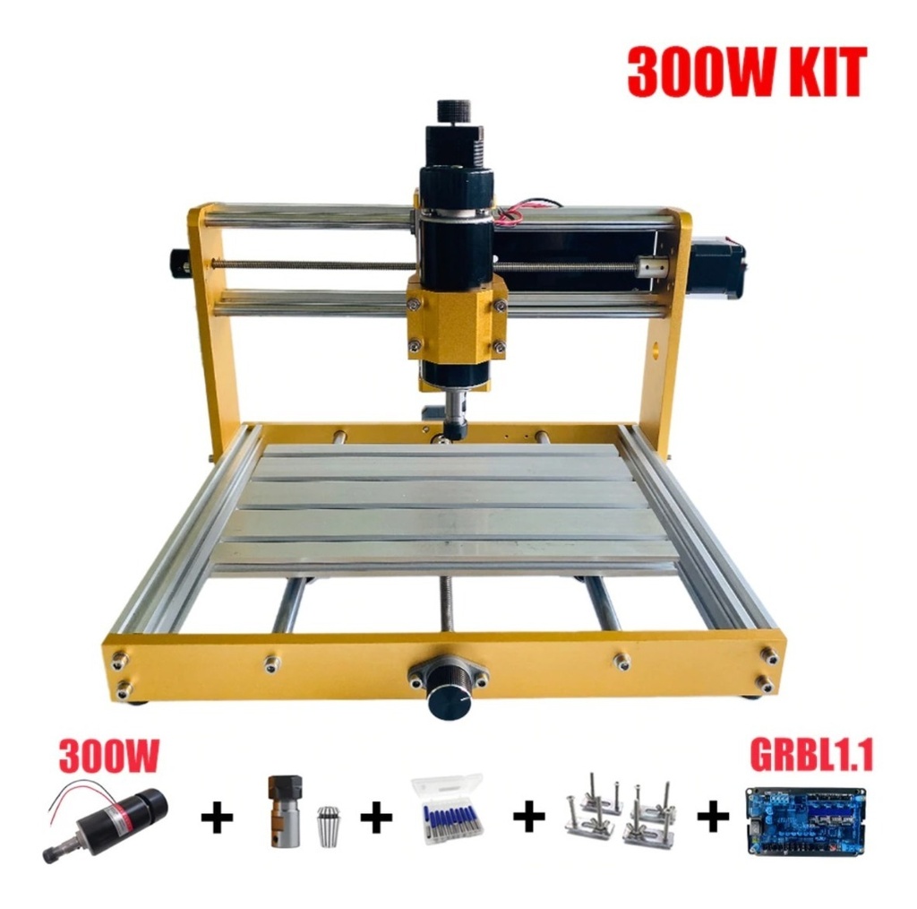 Fresadora Router Cnc 3018plus Husillo 500w, Laser 40000mw