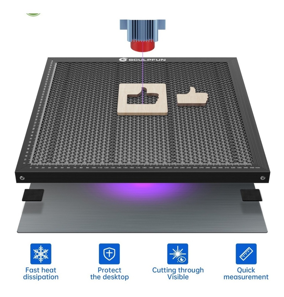 Panel Abejas Sculpfun 400x400 Mm Para Cnc Laser