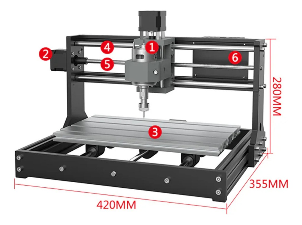 Router Two Trees Ttc3018s Dual Husillo 775  Y Laser 5,5w