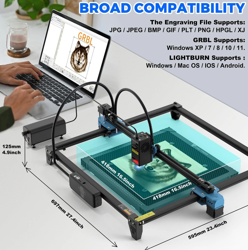 Maquina Grabado Y Corte Laser Two Trees Tts Pro 20w