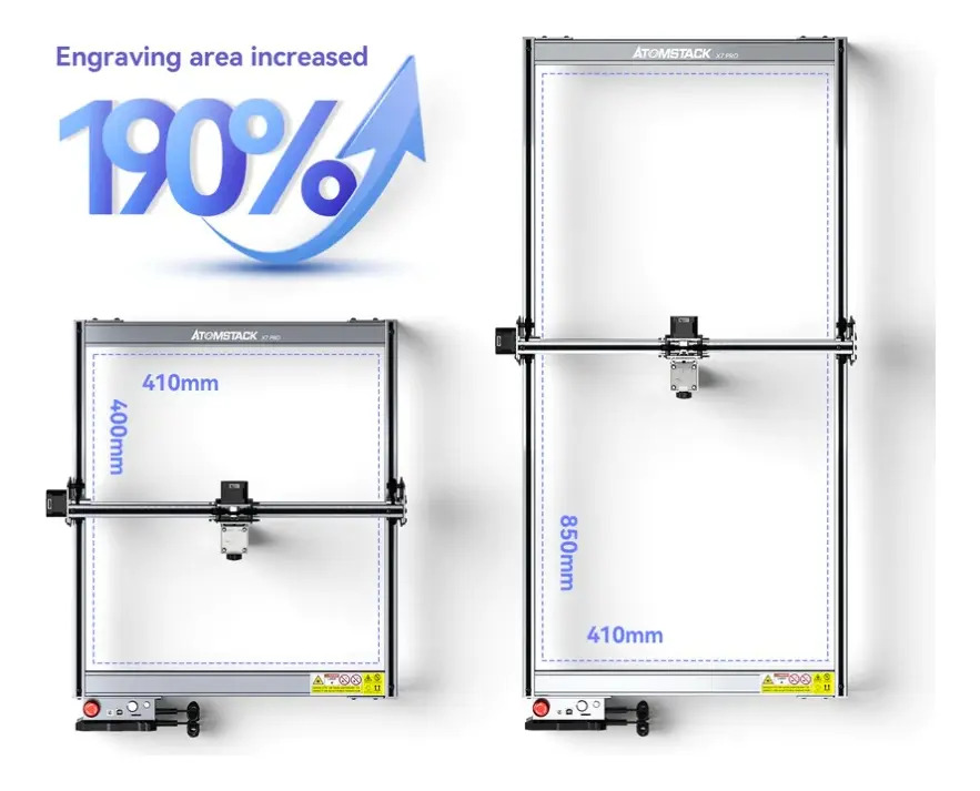 Kit Expansion Atomstack X20 Pro - Aumenta Area 850x400mm