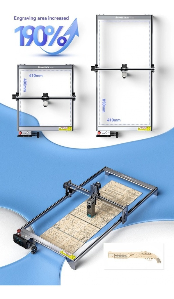 Atomstack Kit Expansion X7/a10/s10 Pro Aumenta Area 85x41 Cm