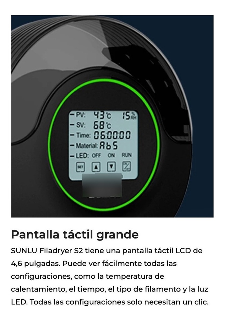 Maquina Secado Filamento Sunlu Filadryer S2