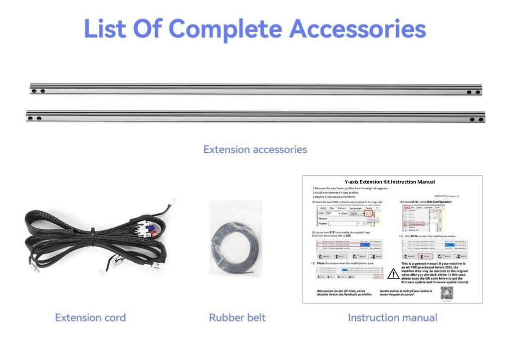 Atomstack Kit Expansion X7/a10/s10 Pro Aumenta Area 85x41 Cm
