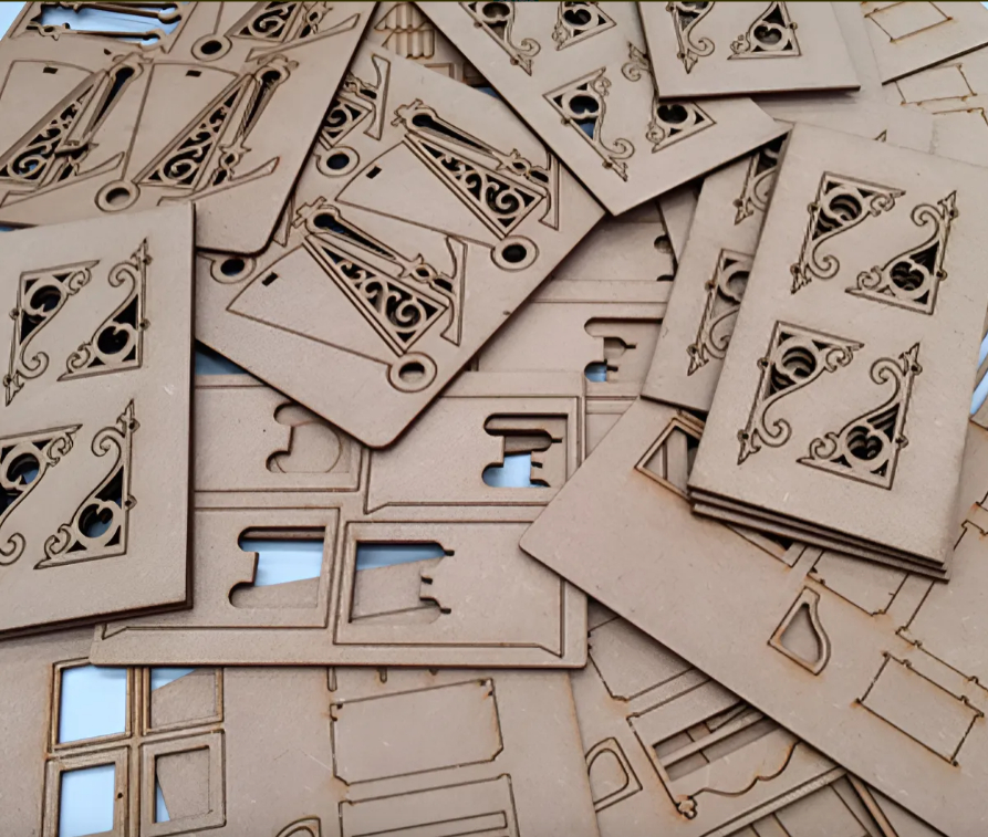 Mdf Kit 10 Unidades 40x40cm 3mm Para Corte Y Grabado Laser