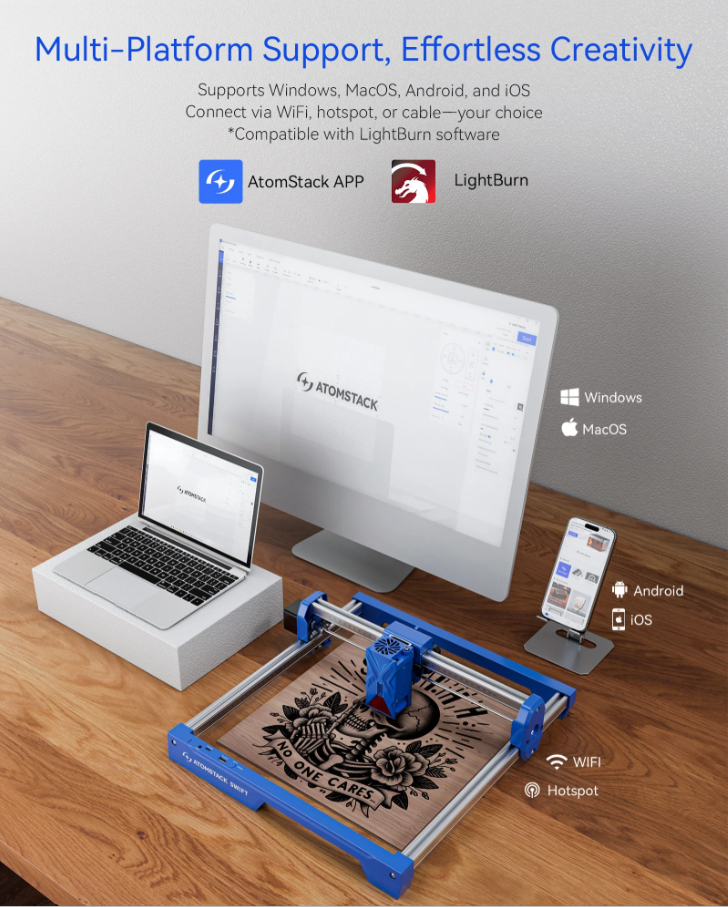 Cnc Corte Laser Atomstack Swift 12w 30x30