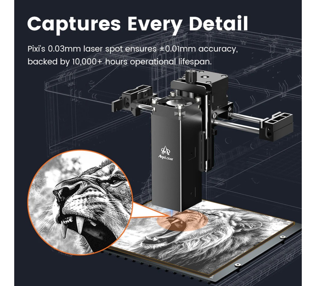 Cortadora Y Grabadora Láser Algolaser Pixi 10w