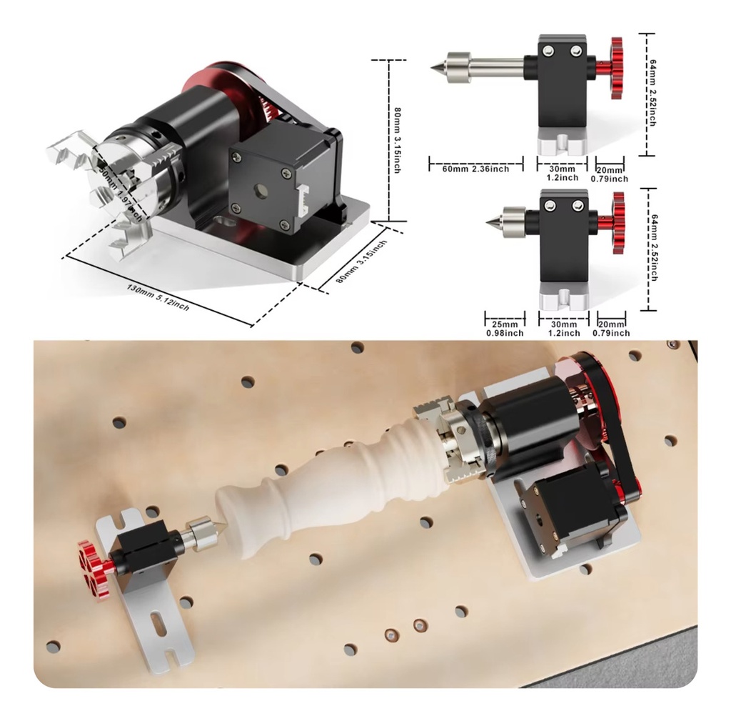 Accesorio Rotativo 4 Eje para TTC-450/450 PRO /6050/H40
