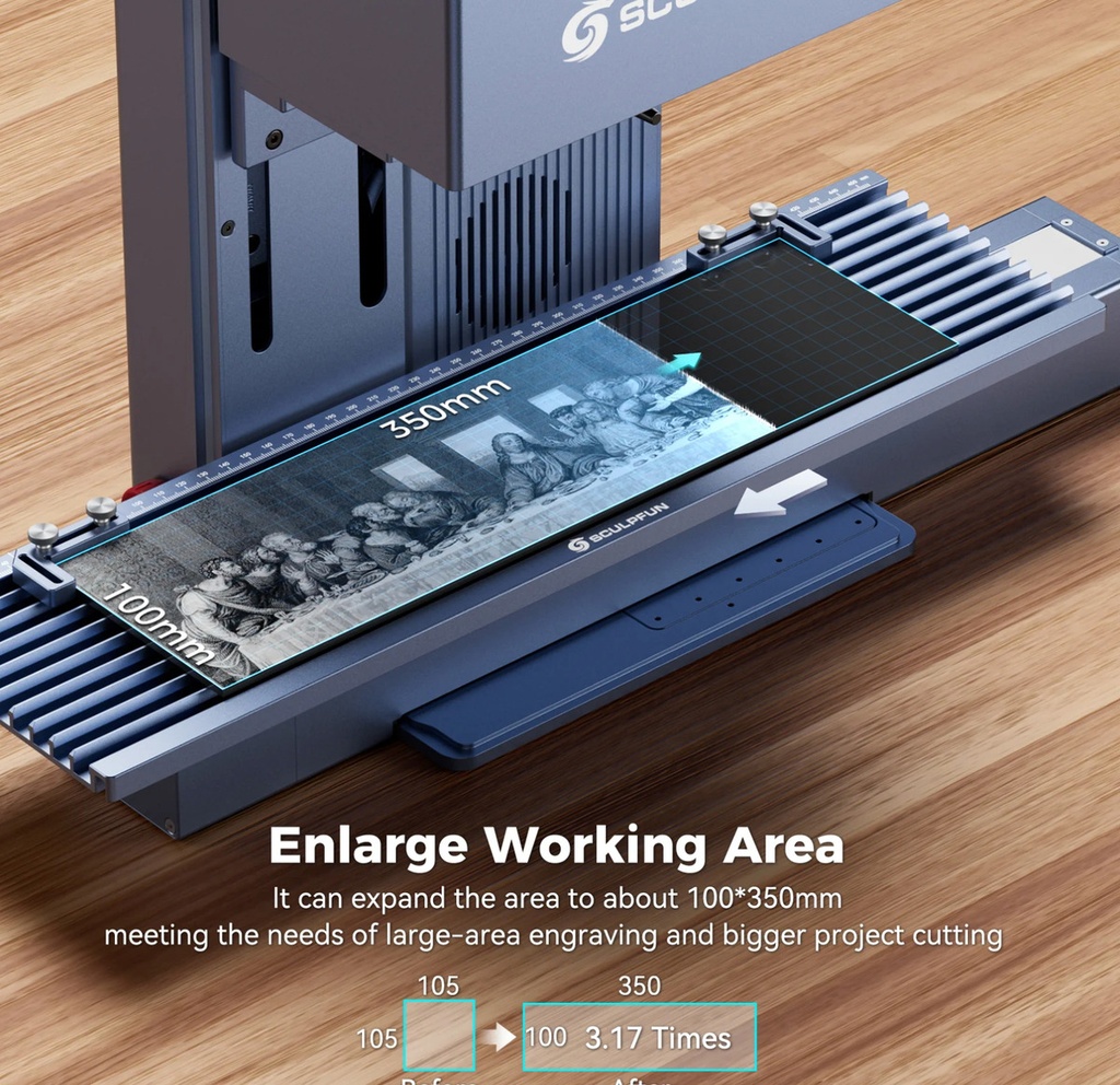 Kit De Expansion Area De Trabajo Para Sculpfun G9