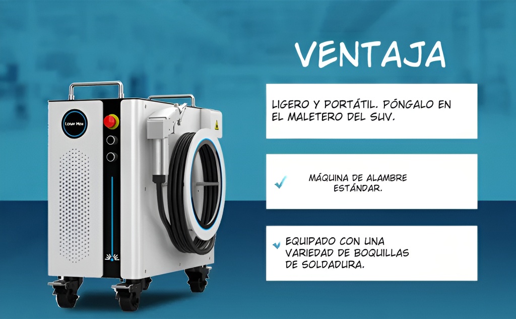 Soldador Láser 1500w Portátil 4en1 Corte Soldadura Limpieza