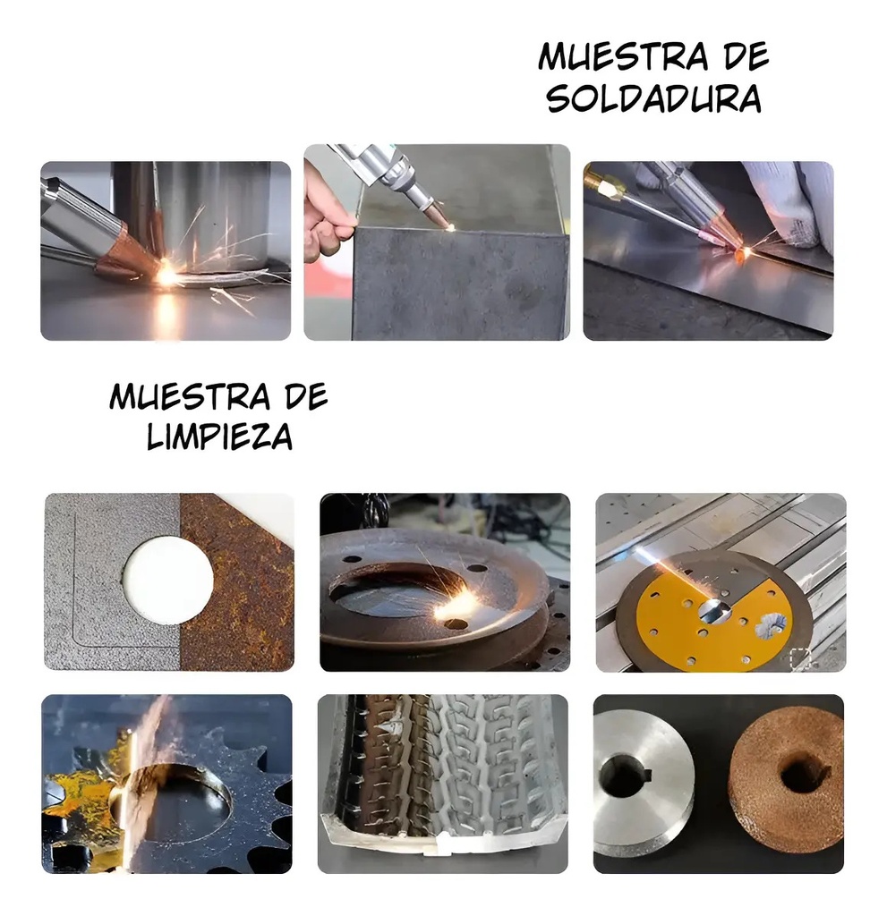 Soldador Láser 1500w Portátil 4en1 Corte Soldadura Limpieza