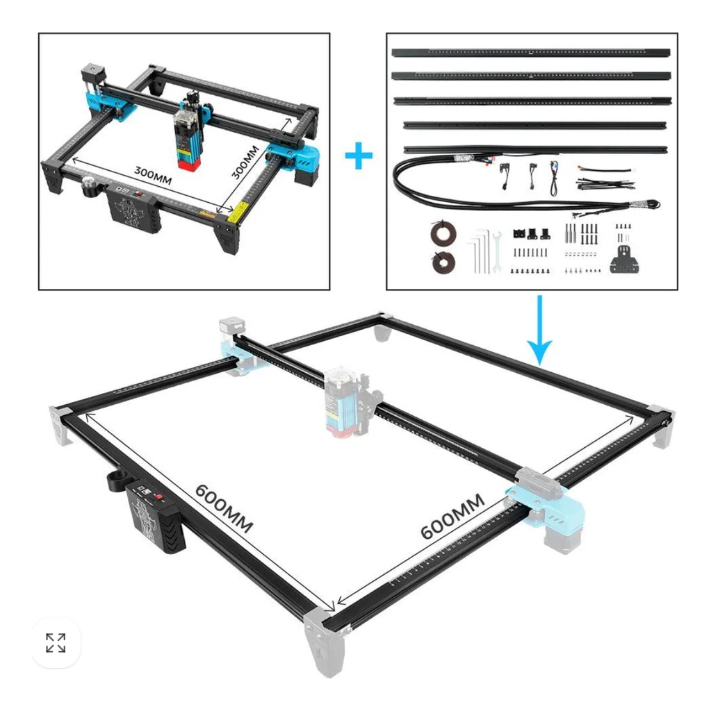 Kit Extension Area De Trabajo Two Trees Para Modelo Tts