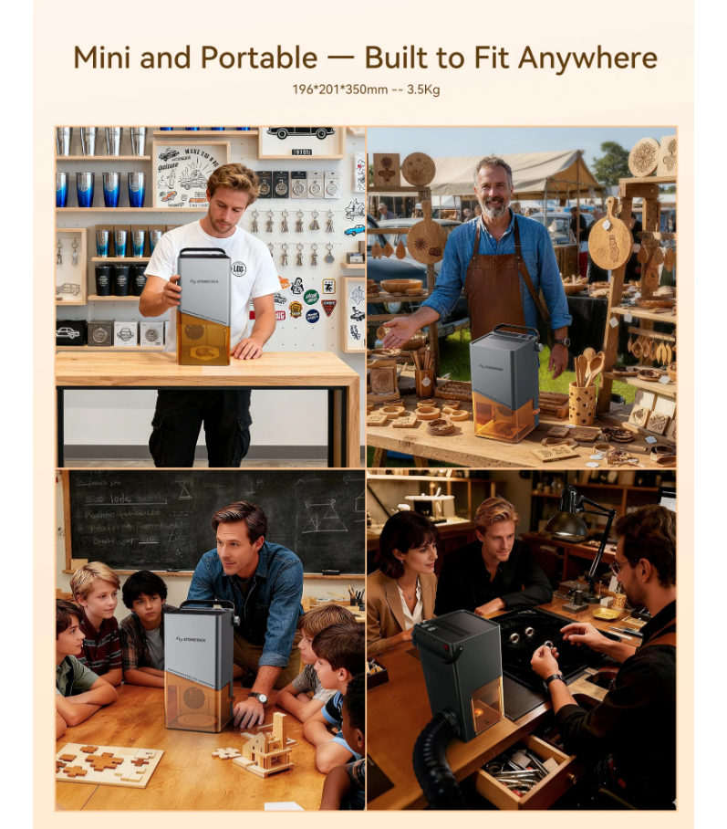 Grabadora Y Cortadora Laser de Diodo AtomStack Atelier