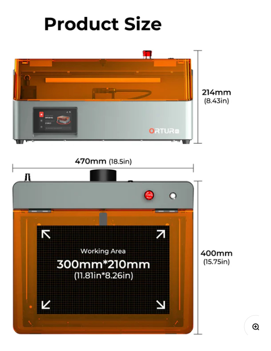 Grabadora Laser Ortur R2 10W + 1.3w Infrarrojo