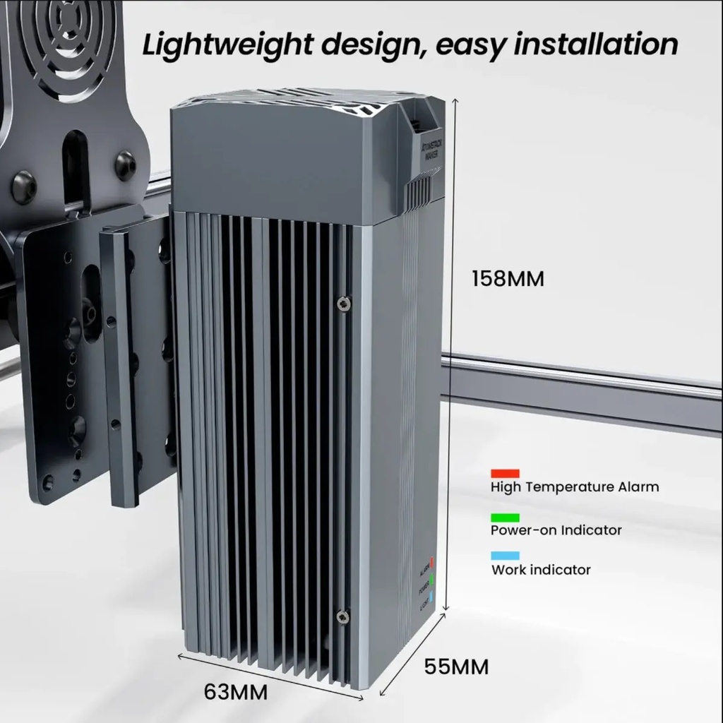 Cabezal Laser Atmstack R30 V2 Infrarojo/fibra Graba Metales