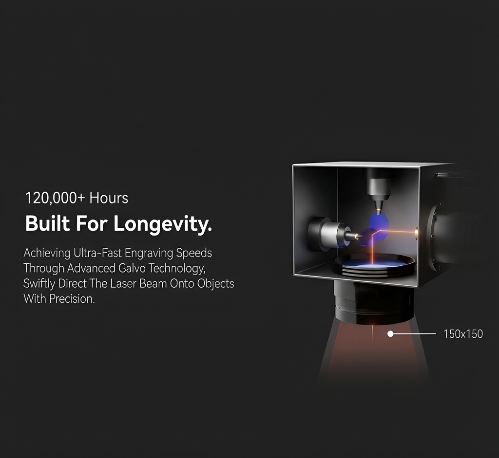 Laser De Fibra Rayzen 30w fuente Max 20x20 cm + Rotativo