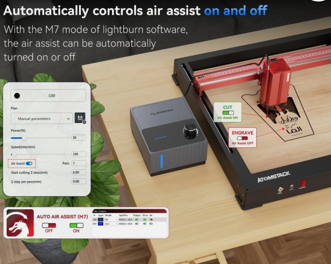 Asistente De Aire Atomstack F80