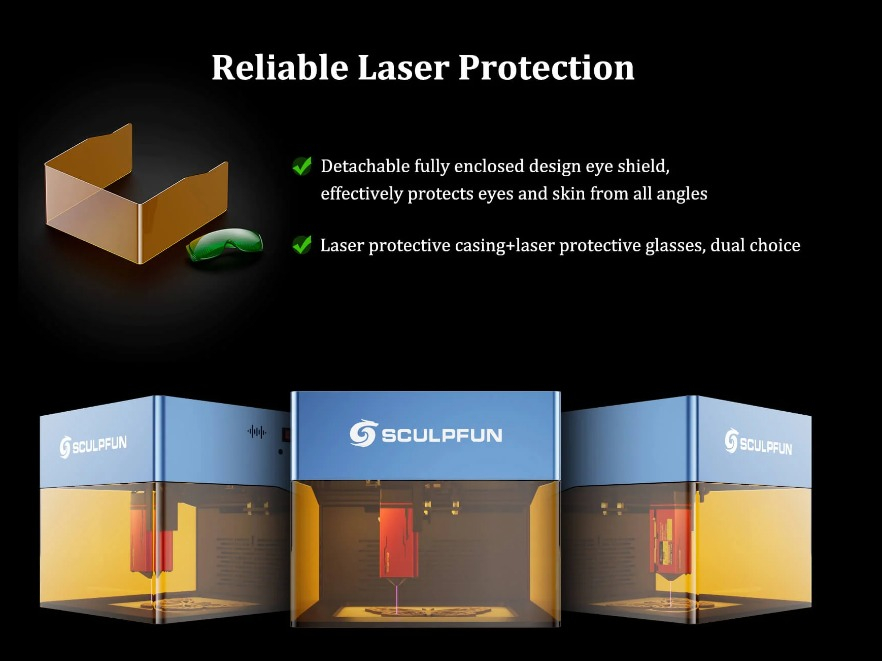 Laser Grabado Y Corte Sculpfun Icube Pro Max 10w