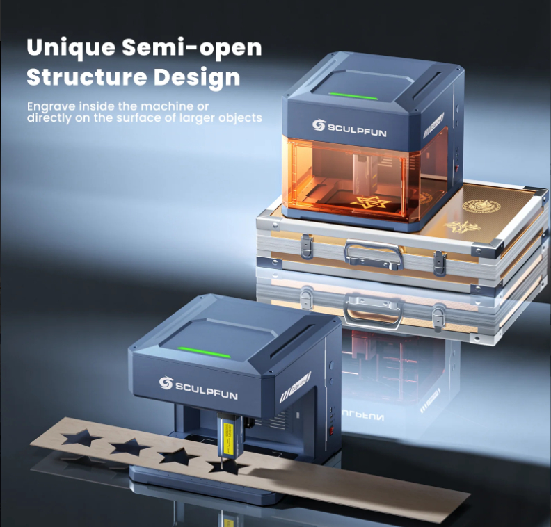 Grabadora y Cortadora Laser Sculpfun Icube Ultra 12w