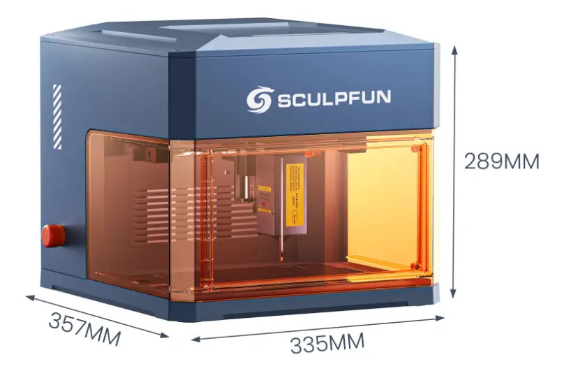 Laser Grabado Y Corte Sculpfun Icube Dual 12w + 1.2w infrarrojo