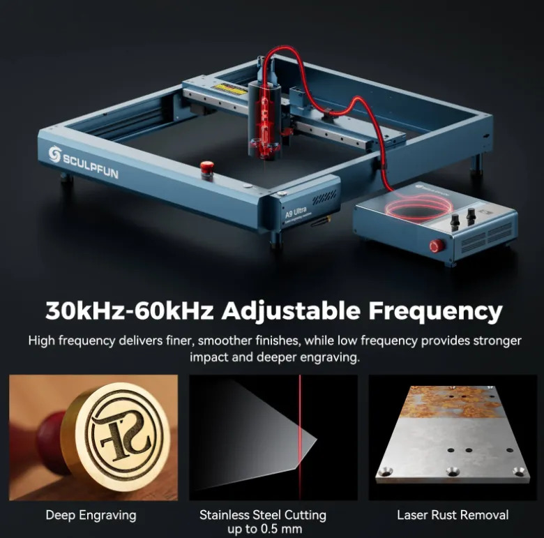 Grabadora y Cortadora Laser Sculpfun A9 Ultra 20w