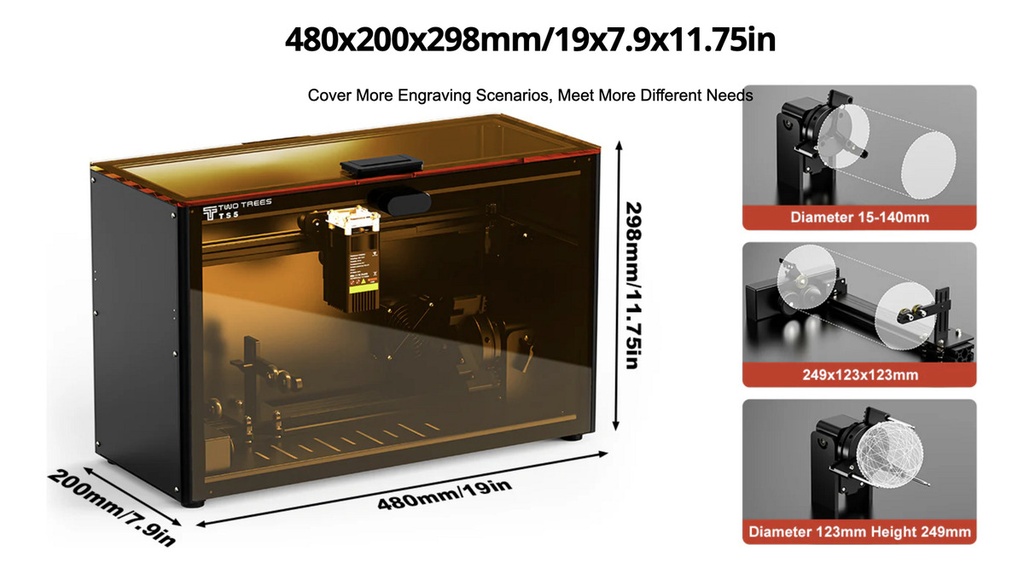 Grabadora Láser Two Trees TS5 