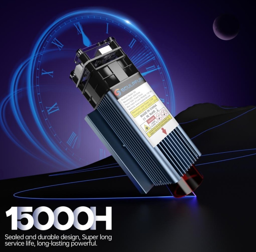 Cabezal Laser Sculpfun S9 Con Kit Instalacion