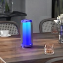 Bocina Portátil Con Pantalla Multicolor BLANCO