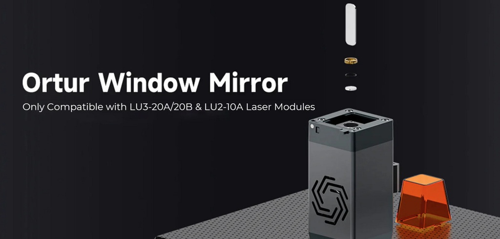 Repuesto Lente Window Ortur Lu2 10w Kit X 3