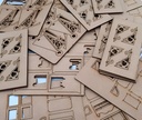 Mdf Kit 10 Unidades 30x30cm 3mm Para Corte Y Grabado Laser