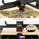 Cnc Corte Laser Tyvok Spider X1S 20W 800*800mm + Asistente de Aire(50L) + Panal de abejas + Pies de altura