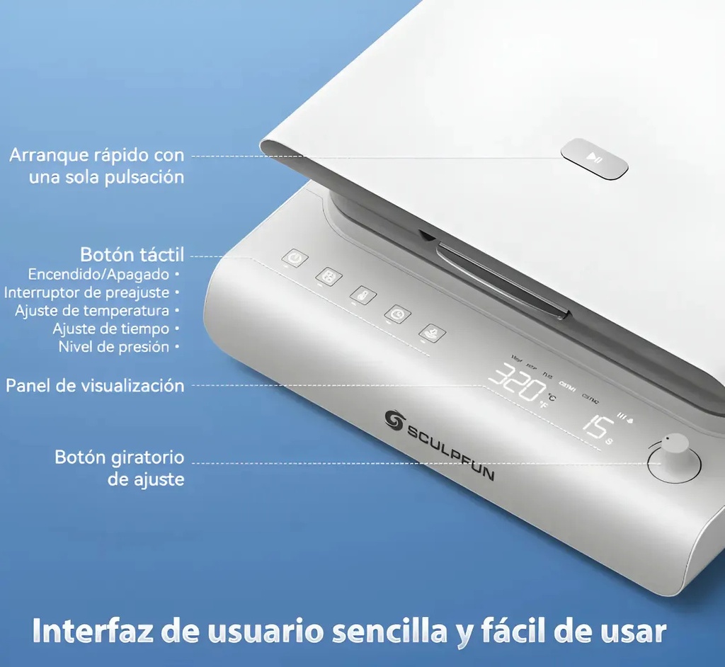 Plancha Plana Automatica Sculpfun H1