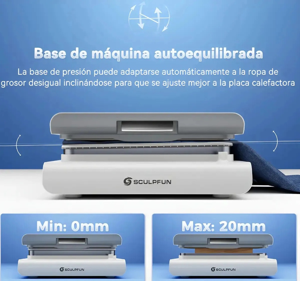 Plancha Plana Automatica Sculpfun H1