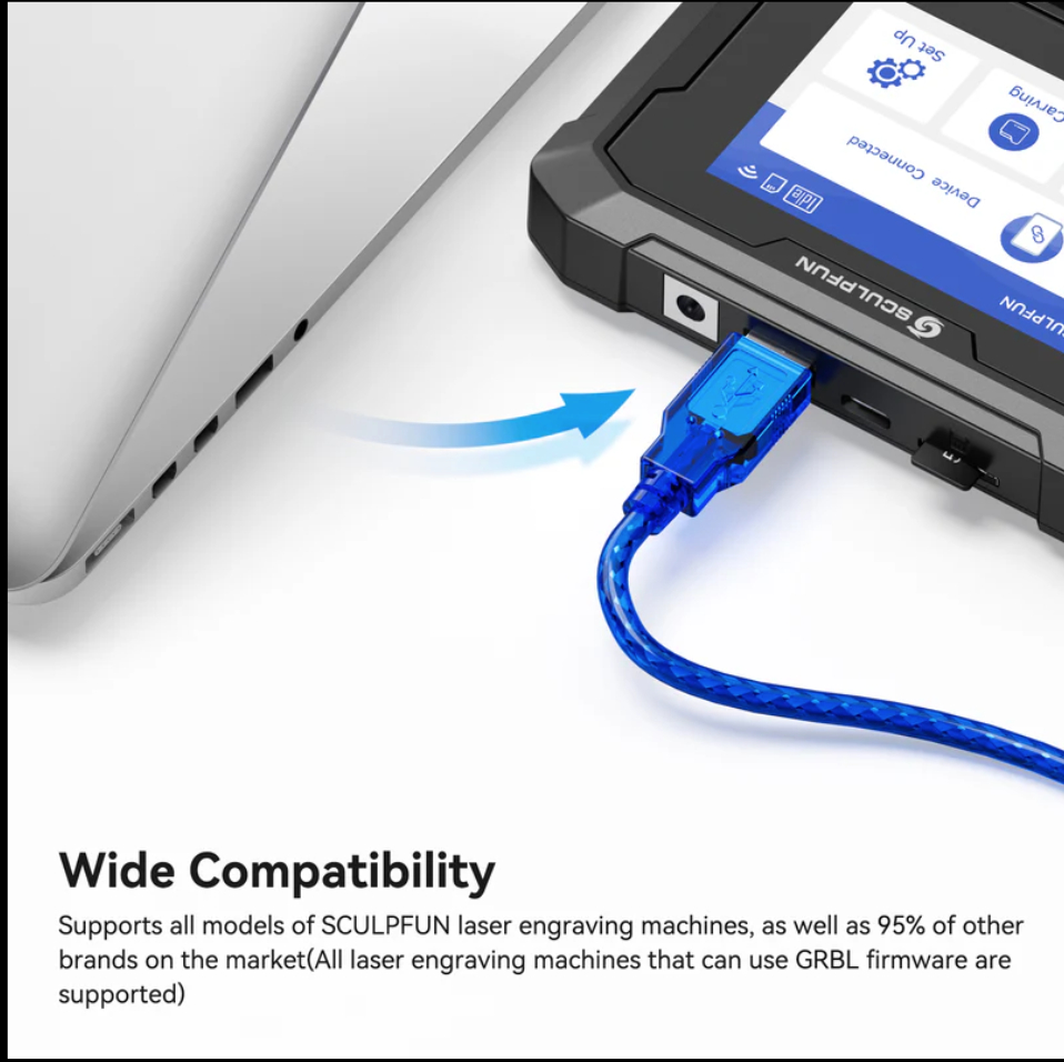 Pantalla Tactil Sculpfun Ts1 Controlador Offline - Sd - Wifi