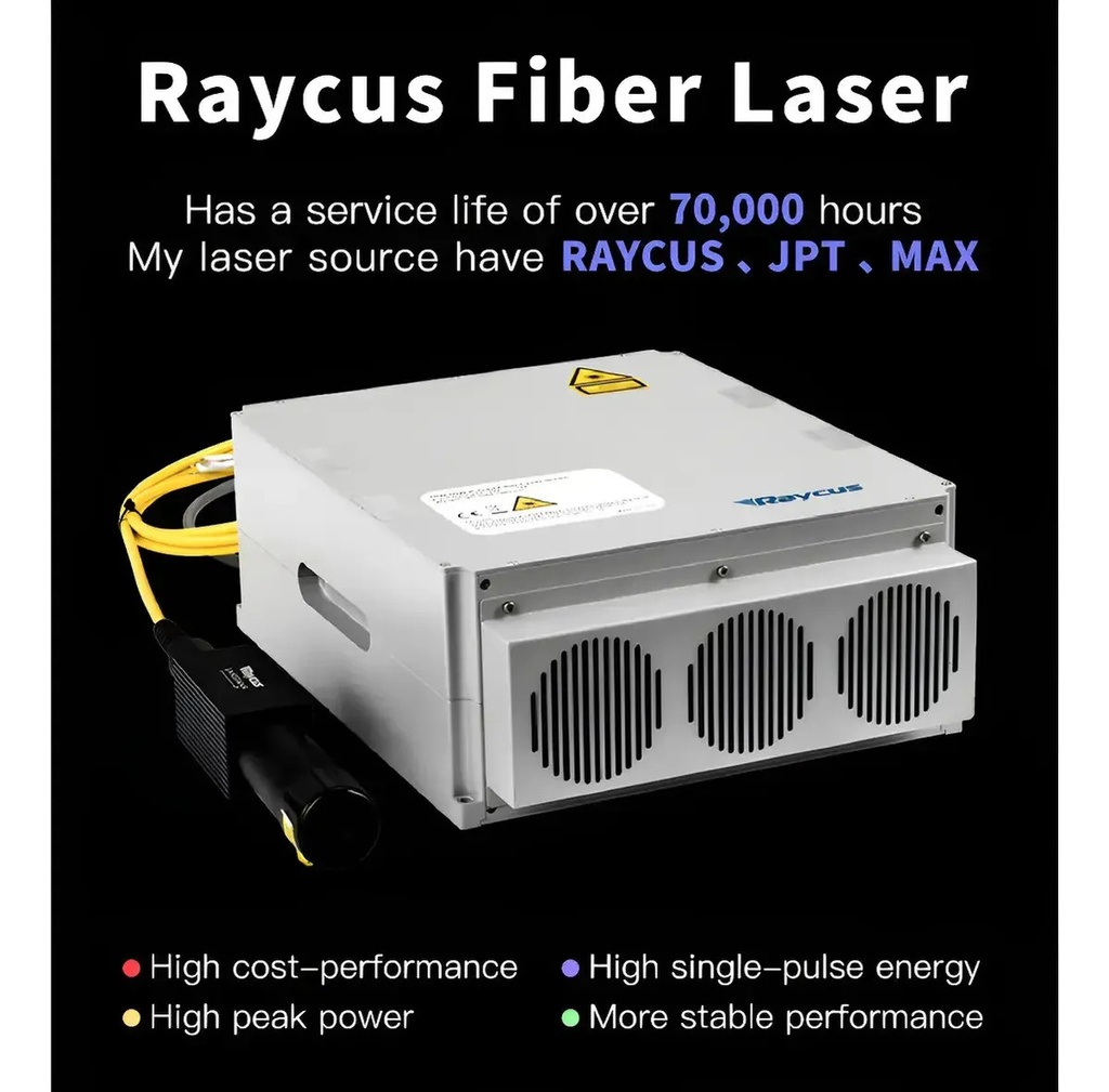 Laser De Fibra 60w Raycus Con Gabinete 20x20cm + Rotativo