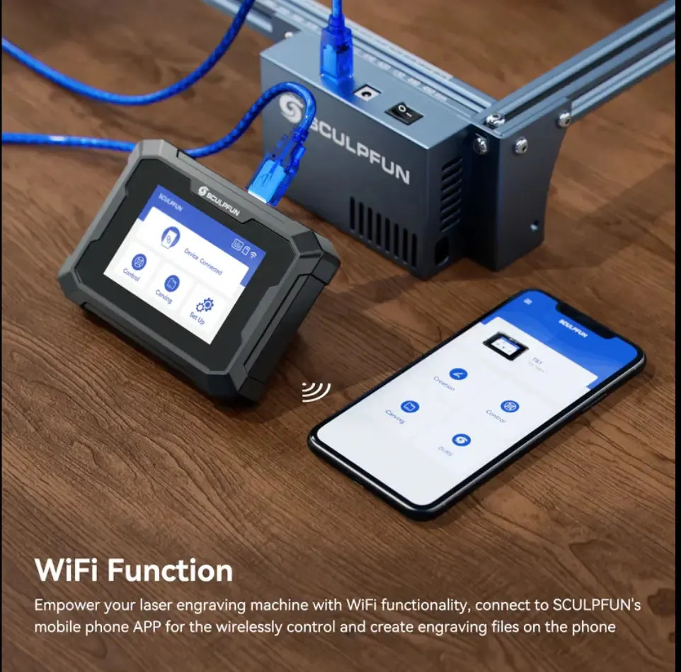 Pantalla Tactil Sculpfun Ts1 Controlador Offline - Sd - Wifi