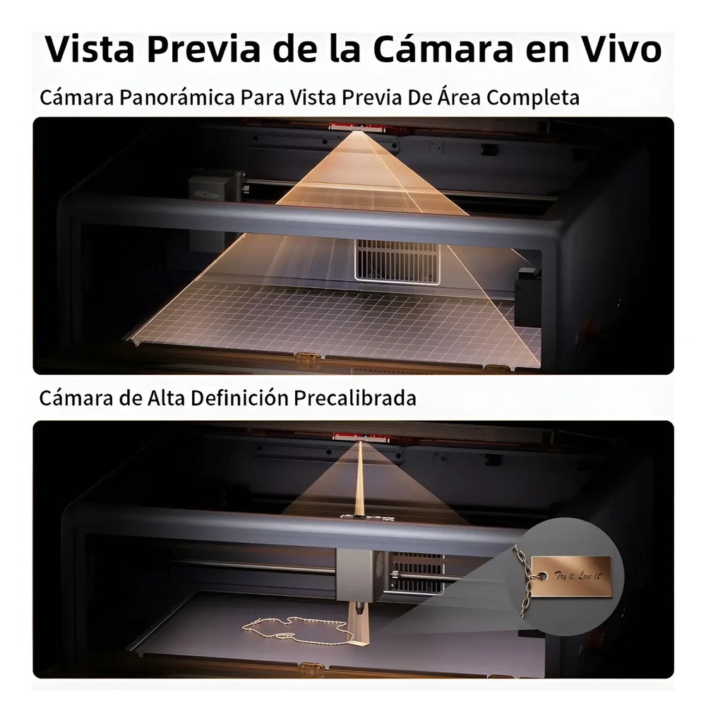 Grabadora  Laser Creality Falcon A1 10w Cobertor-aire-camara