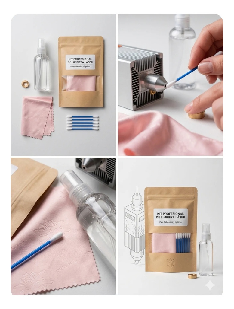 Kit De Limpieza Lentes Cabezales Laser