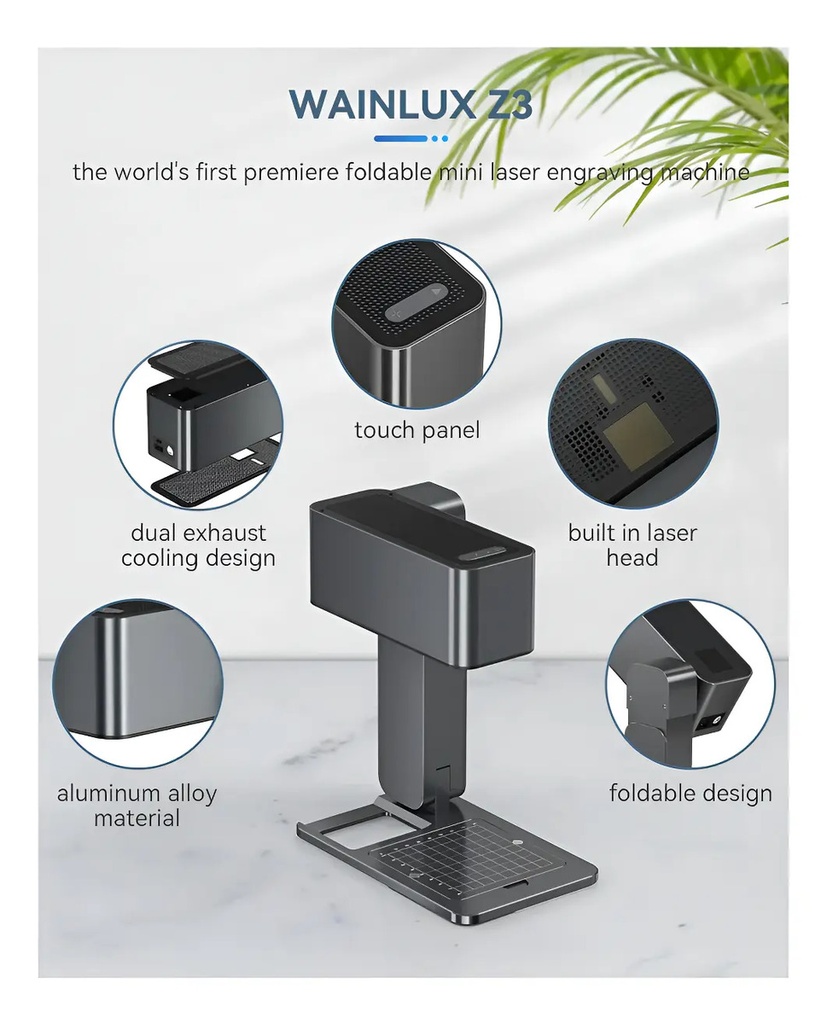 Laser Grabado Y Corte Portátil Plegable Wainlux Z3