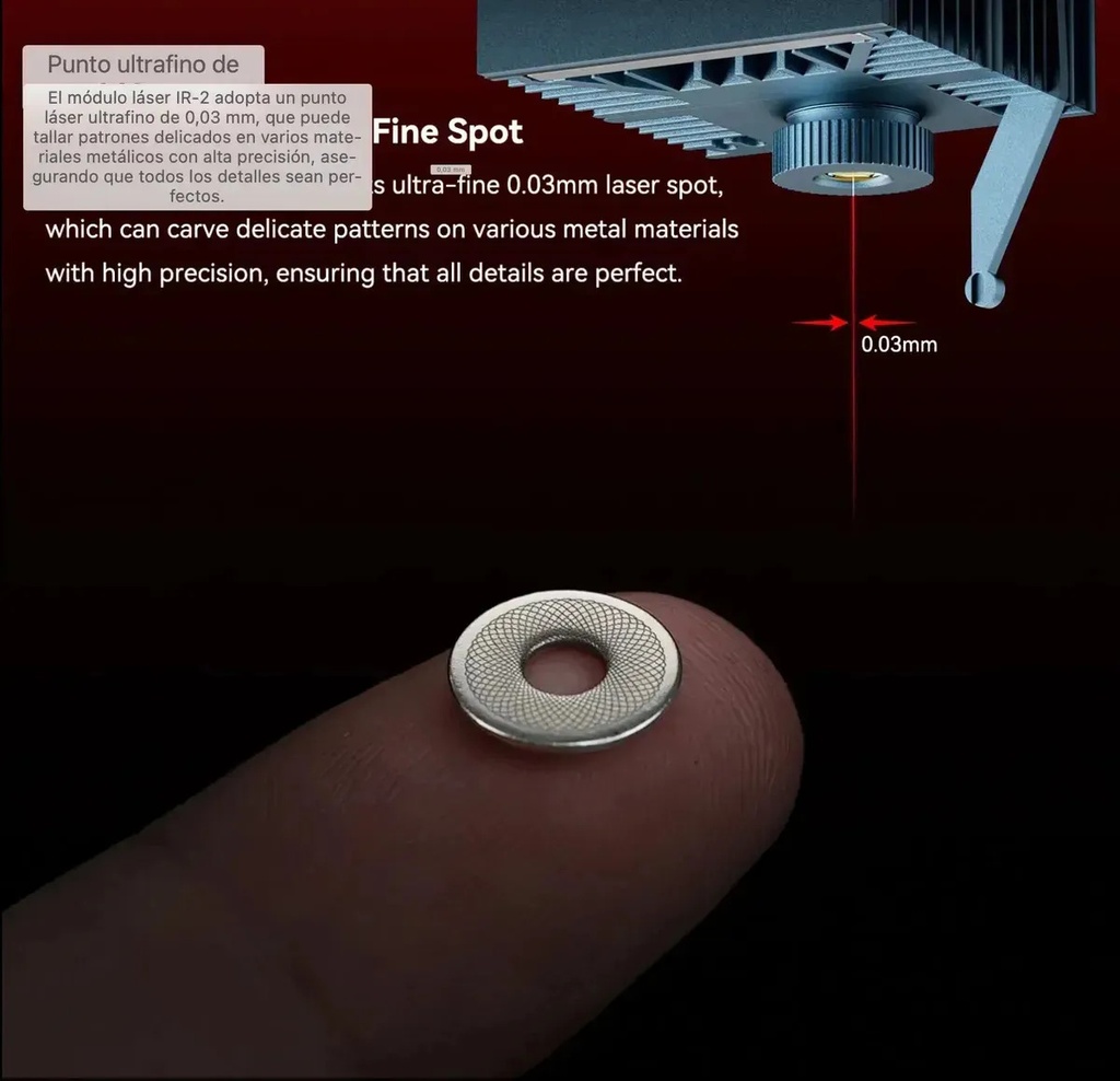 Módulo Láser Infrarrojo Sculpfun Ir-2w 1064nm  S9/s10/s10/sf