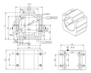 Abrazadera Husillo 52mm Y Laser 2 En 1 De Aluminio