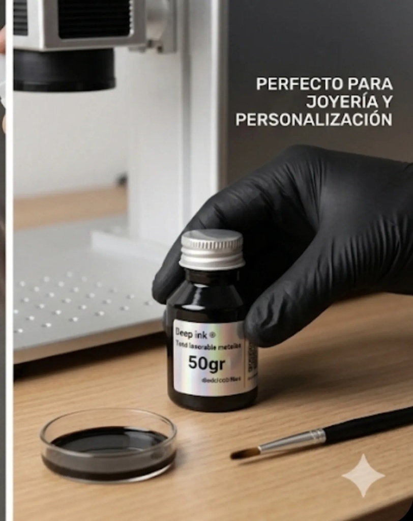 Tinta Para Grabar Metales Con Laser Diodo, Co2 , Fibra 50 Gr