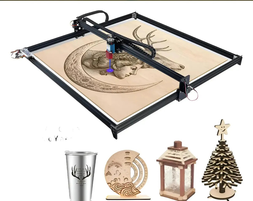 Cnc Corte Laser 100x100cm-80w Corta Mdf 3-5 Mm En 1 Pasada